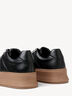 Ledersneaker - schwarz, BLACK/CAMEL, hi-res