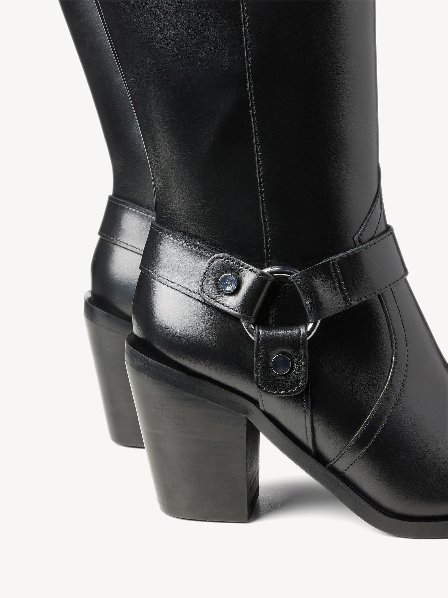 Moto bootie heel coach deals