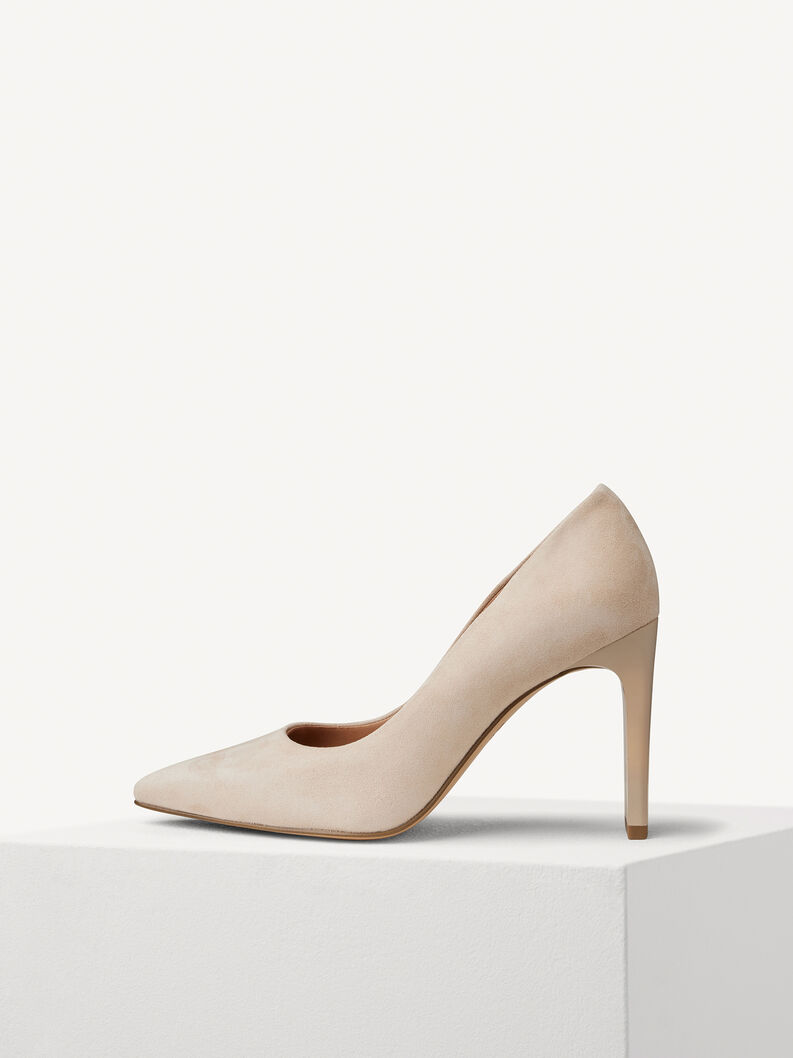 Lederpumps - beige, NUDE, hi-res