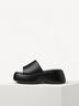 Leren Slipper - zwart, BLACK UNI, hi-res