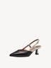 Leather sling pumps - black, BLACK COMB, hi-res