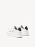 Ledersneaker - weiß, WHITE/BLACK, hi-res
