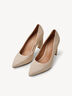 Leren Pumps - beige, NUDE, hi-res