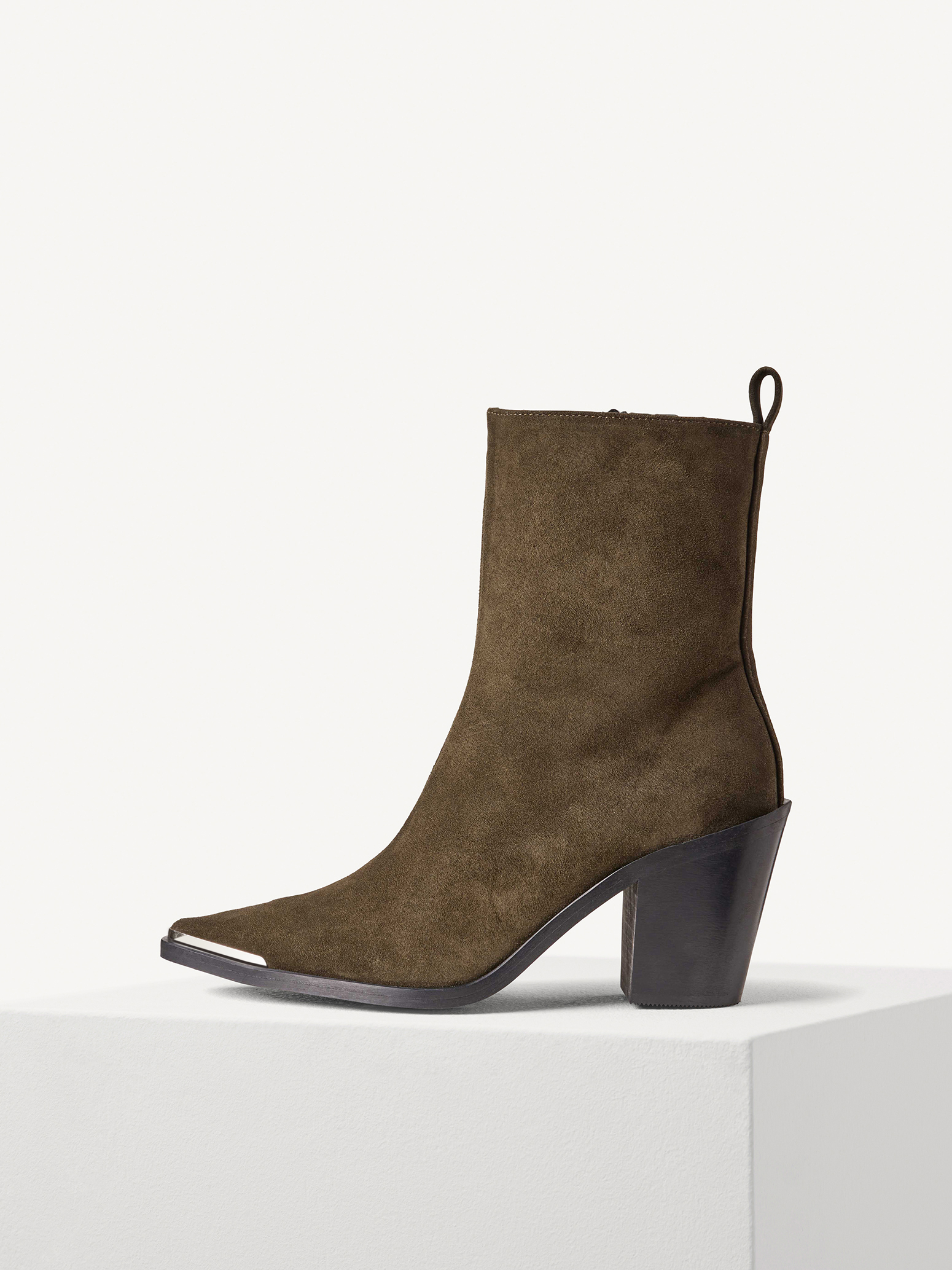Leather Bootie - green